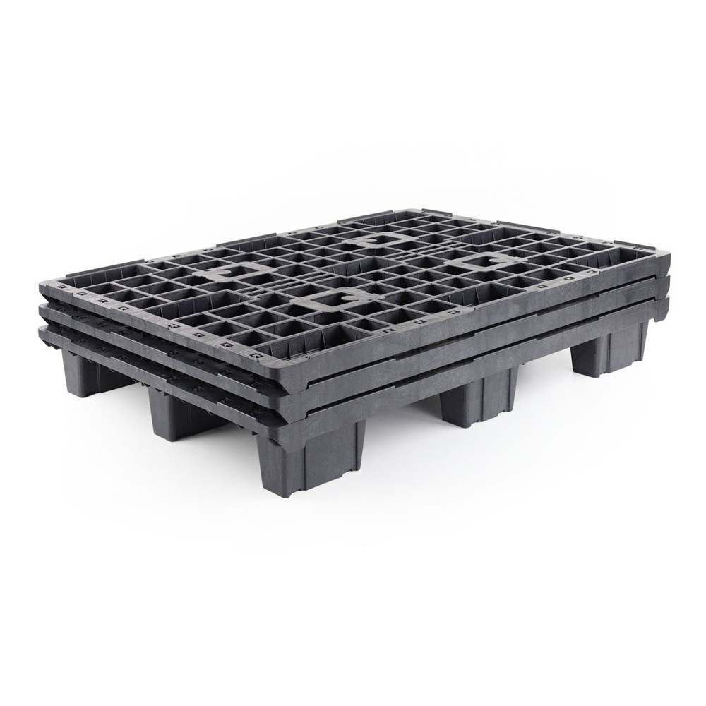 Produktabbildung Nr. 3: Palette légère en plastique, 1 200x800x155 mm