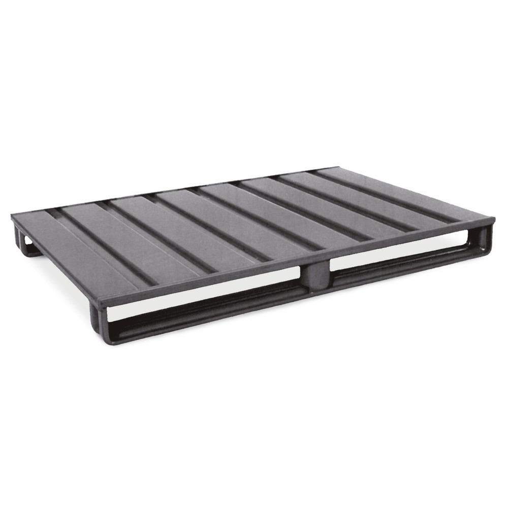 Illustration du produit: Palette plate en tôle d'acier HESON®, peinte, L x l 1 000 x 800 mm