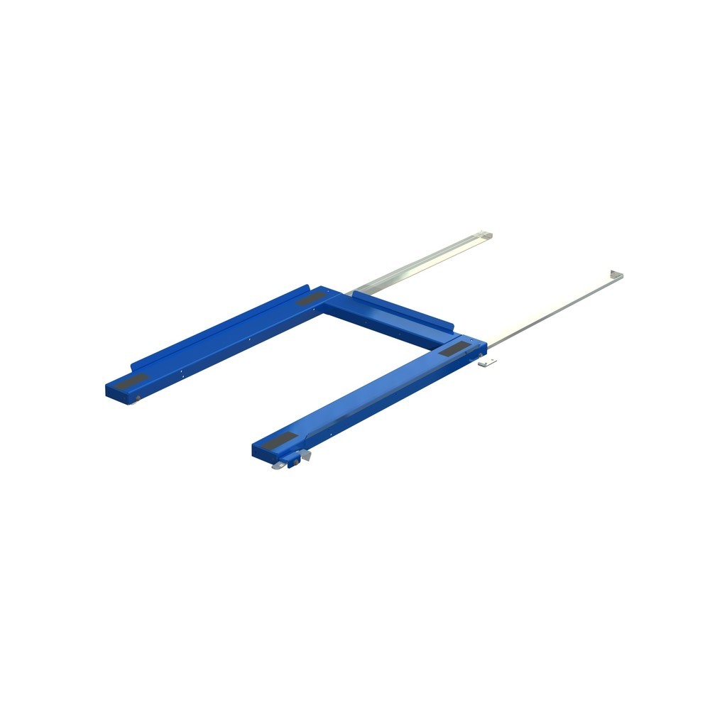 Produktabbildung: Palettenauszug, Bodenmodell, Tragkraft 800 kg, 85 % Auszugstiefe, mit Fussverriegelung