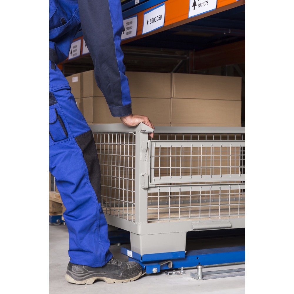 Produktabbildung Nr. 2: Palettenauszug, Bodenmodell, Tragkraft 1.000 kg, 85 % Auszugstiefe, mit Fussverriegelung