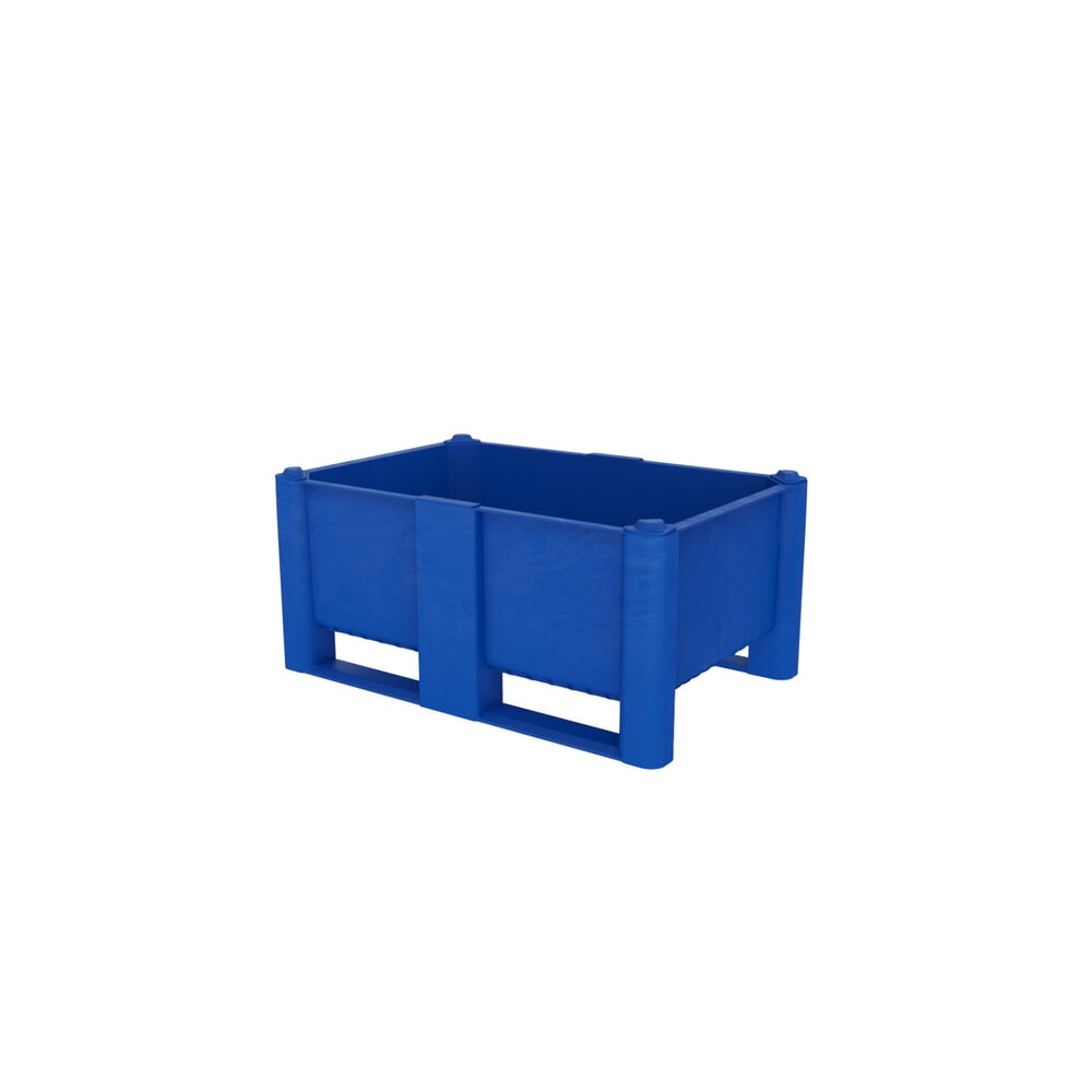 Palettenbox, 320 Liter, blau Produktabbildung: Palettenbox, 320 Liter, blau