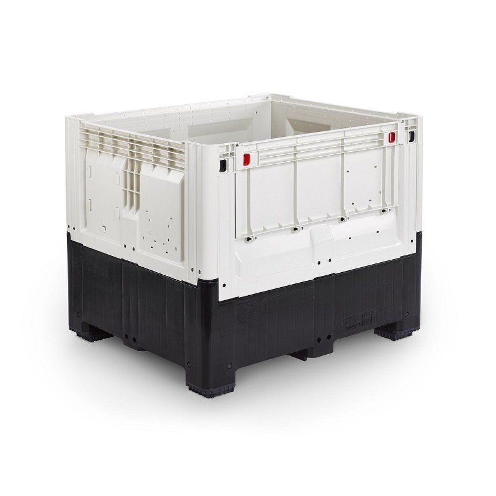 Produktabbildung: Palettenbox, klappbar, geschlossen, 1200x1000x973 mm, mit 4 Füssen