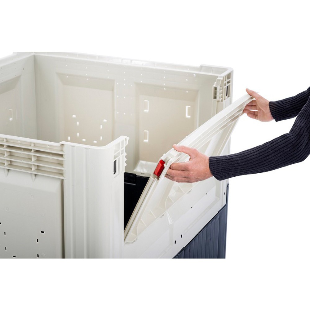 Produktabbildung Nr. 2: Palettenbox, klappbar, geschlossen, 1200x1000x800 mm, mit 4 Füssen