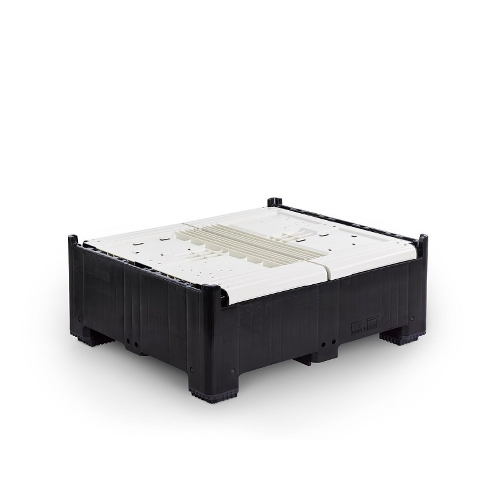 Produktabbildung Nr. 3: Palettenbox, klappbar, geschlossen, 1200x1000x800 mm, mit 4 Füssen