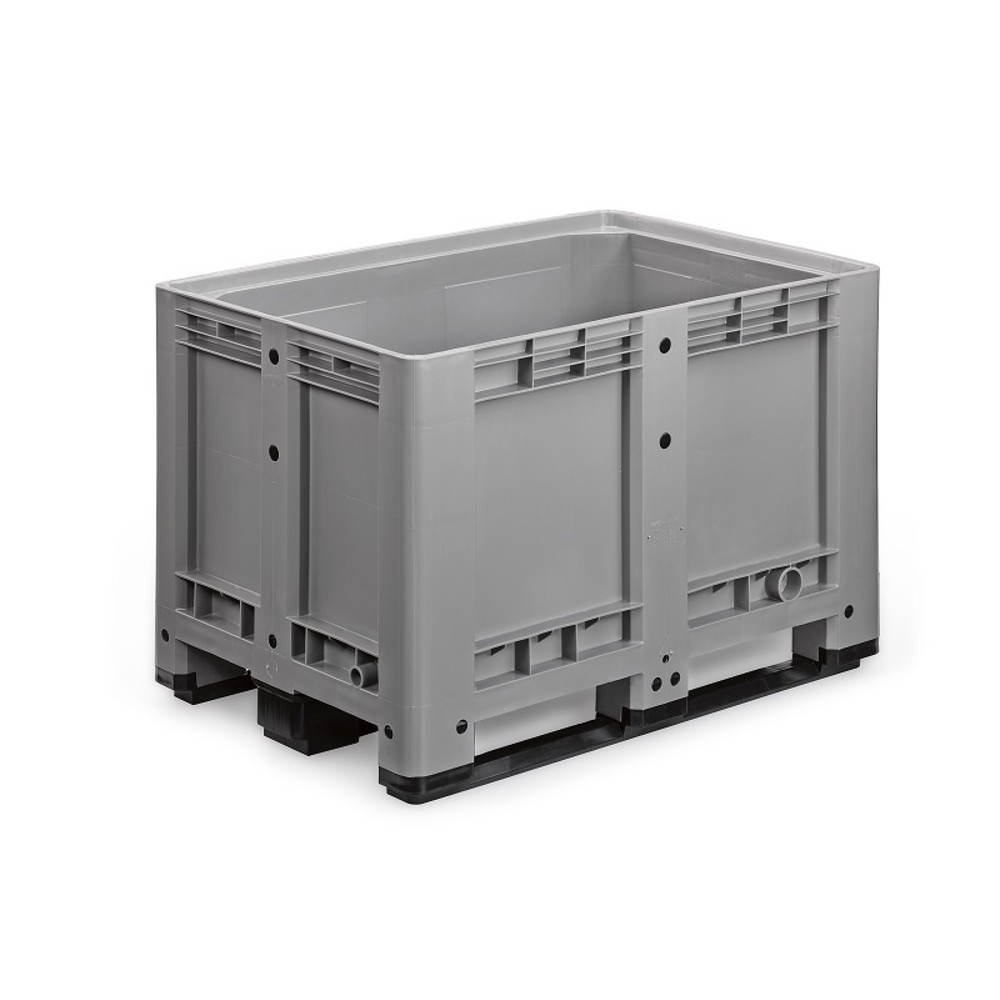 Produktabbildung: Palettenbox M, 1200x800x780 mm, geschlossen, mit 3 Kufen