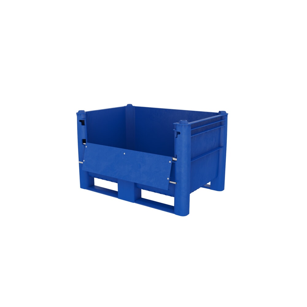 Palettenbox, mit Ladeklappe, 500 Liter Produktabbildung: Palettenbox, mit Ladeklappe, 500 Liter