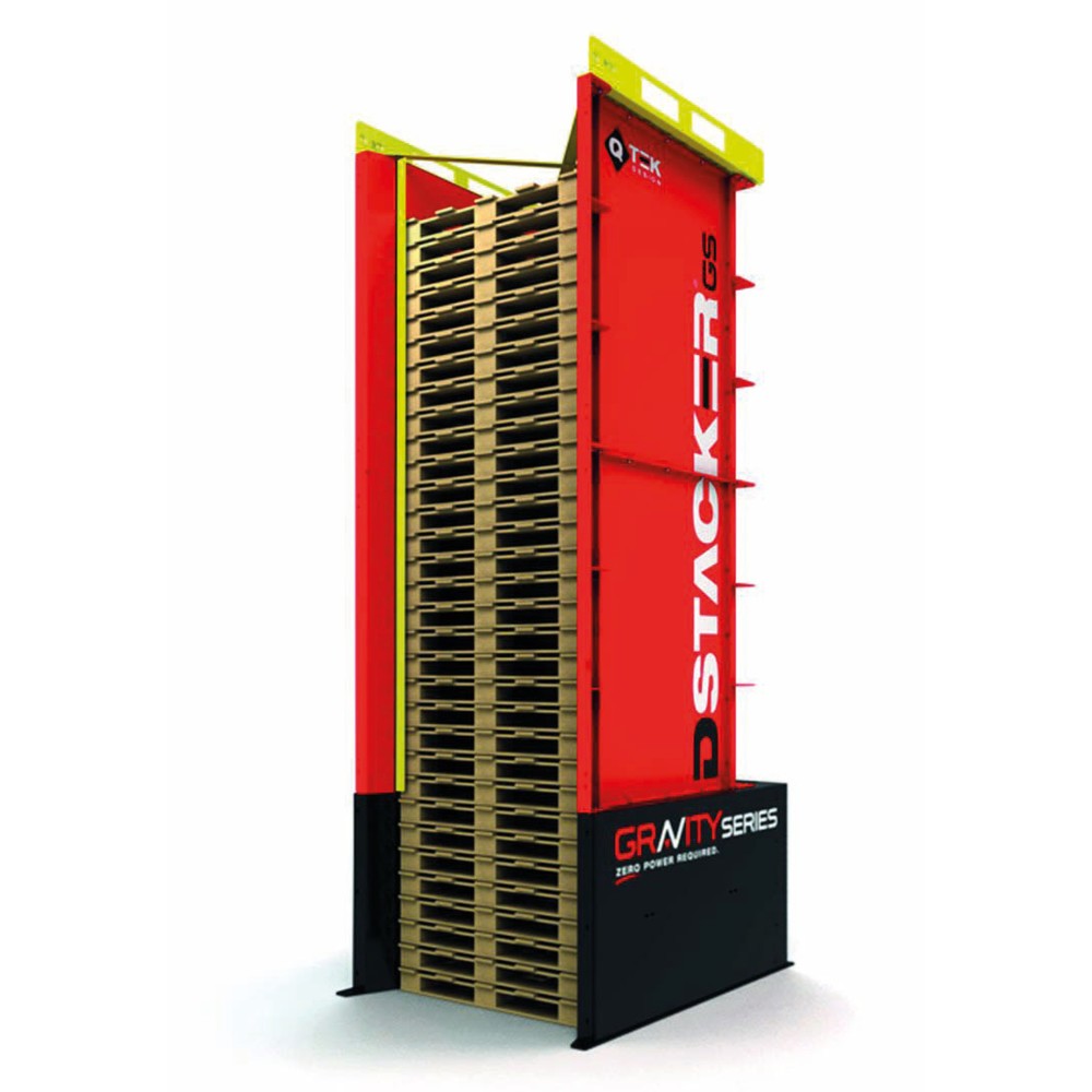 Produktabbildung: Palettenmagazin DStacker, für 50 Europaletten à 1.200 x 800 mm