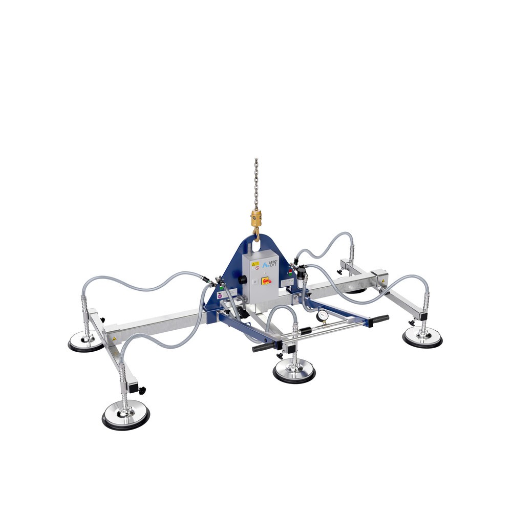 Illustration du produit: Palonnier à ventouses AERO-LIFT®, avec 4 plaques-ventouse, capacité de charge 150 kg