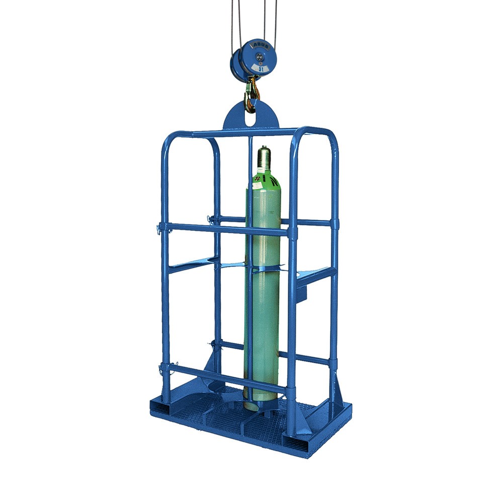 Produktabbildung Nr. 1: Panier pour bouteilles de gaz Eichinger®, 6 bouteilles ø 250 mm, bleu gentiane