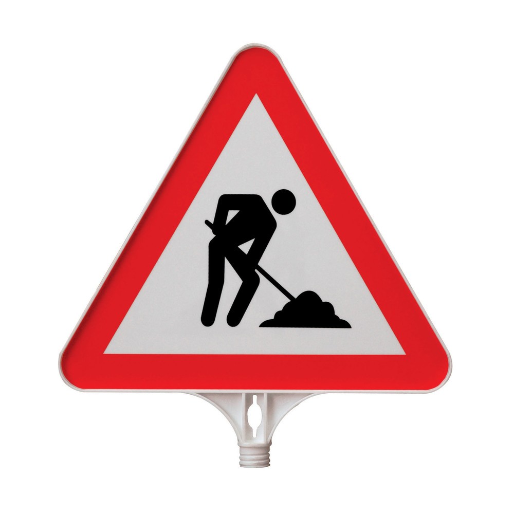 Illustration du produit: Panneau d’information « Chantier », triangulaire, longueur des côtés : 390 mm