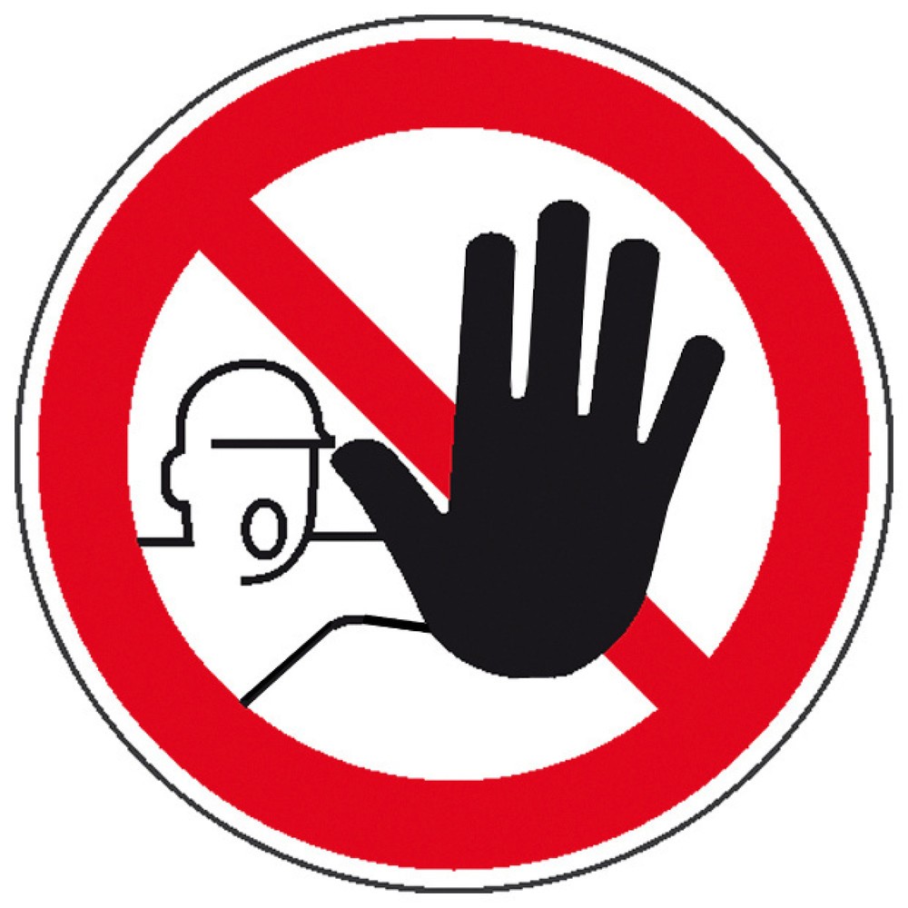 Illustration du produit: Accès interdit aux personnes non autorisées, Ø 100 mm, film