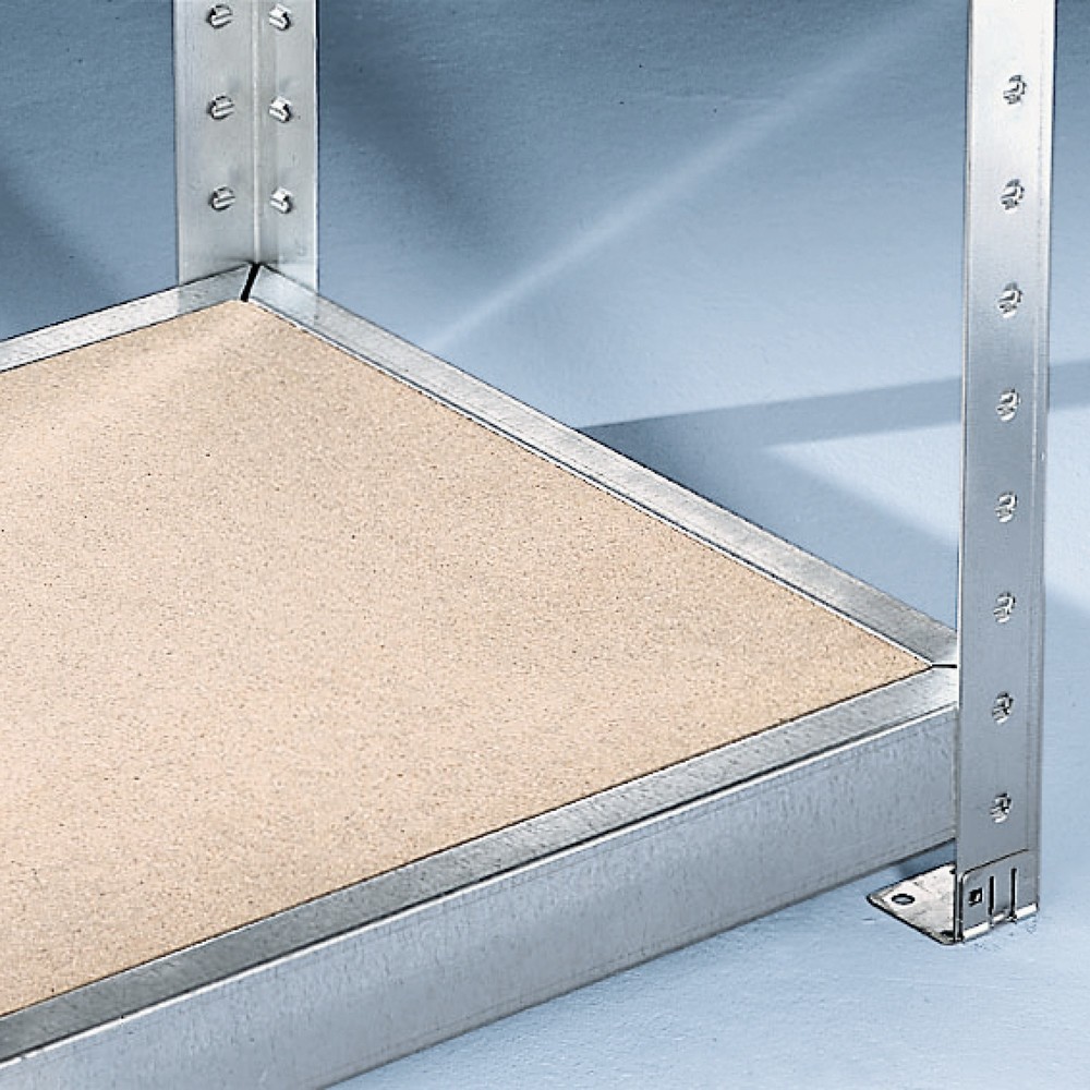 Illustration du produit: Panneau de particules pour rayonnage grande portée META, avec panneaux de particules, charge par tablette jusqu’à 500 kg, l x P 1 700 x 600 mm