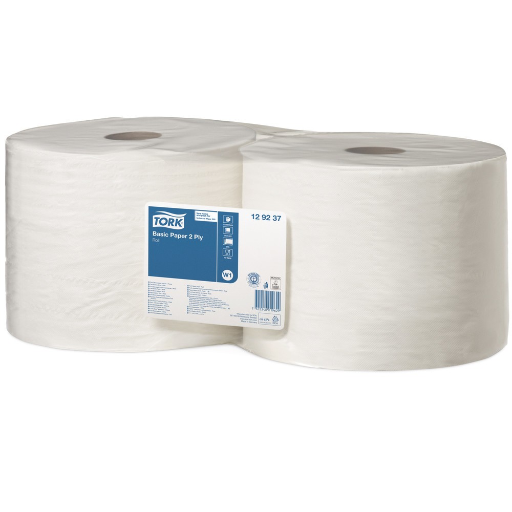 Illustration du produit: Papier d’essuyage TORK® Standard H x l 340 x 235 mm, 2 rouleaux, blanc