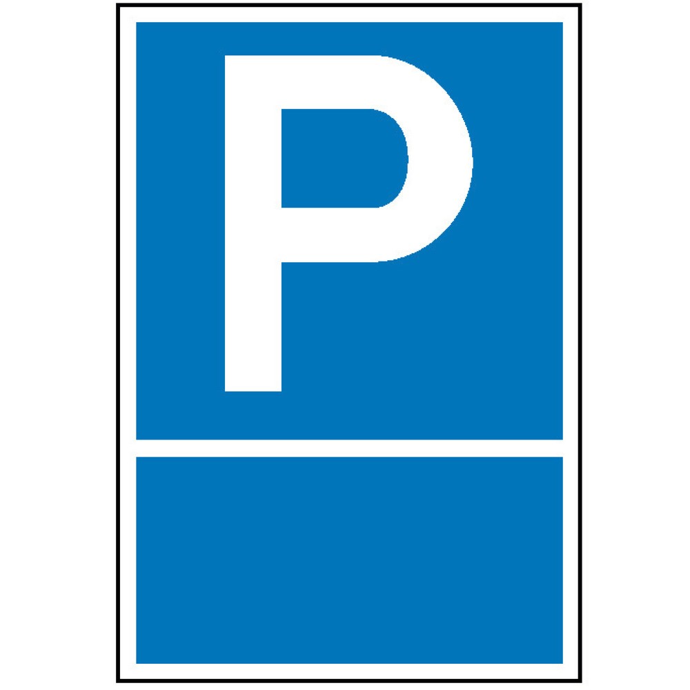 Produktabbildung: Parkplatzschild mit Text nach Wunsch, HxB 400 x 250 mm, Kunststoff