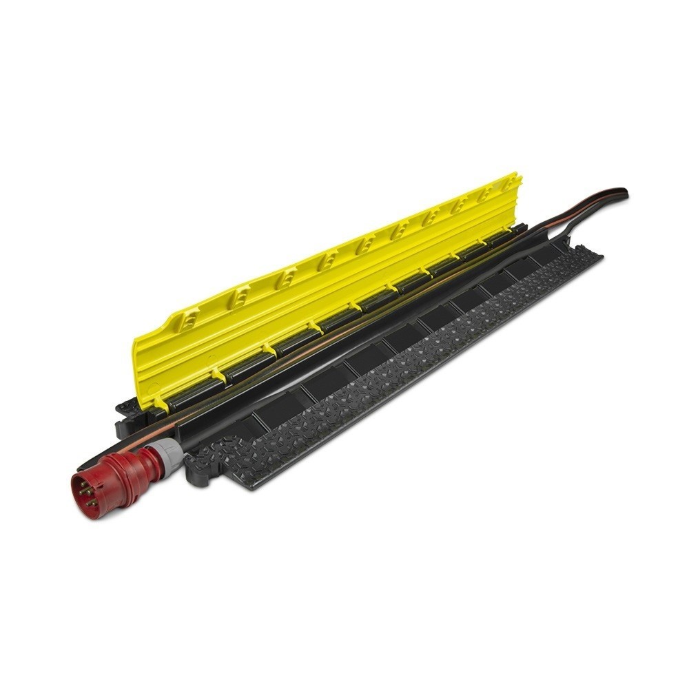 Produktabbildung Nr. 3: Passage de câbles Defender® MICRO 2 by Adam Hall, 2 canaux, noir/jaune