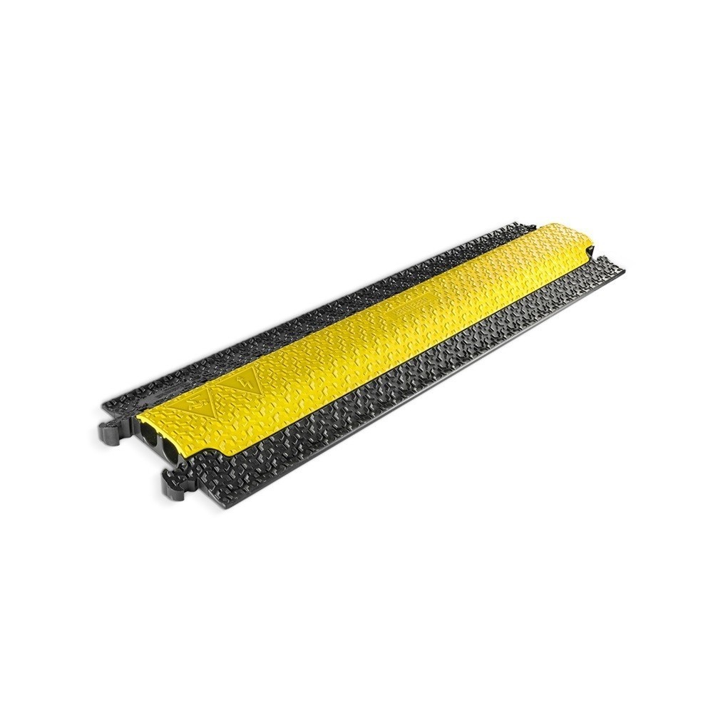 Illustration du produit: Passage de câbles Defender® MICRO 2 by Adam Hall, 2 canaux, noir/jaune