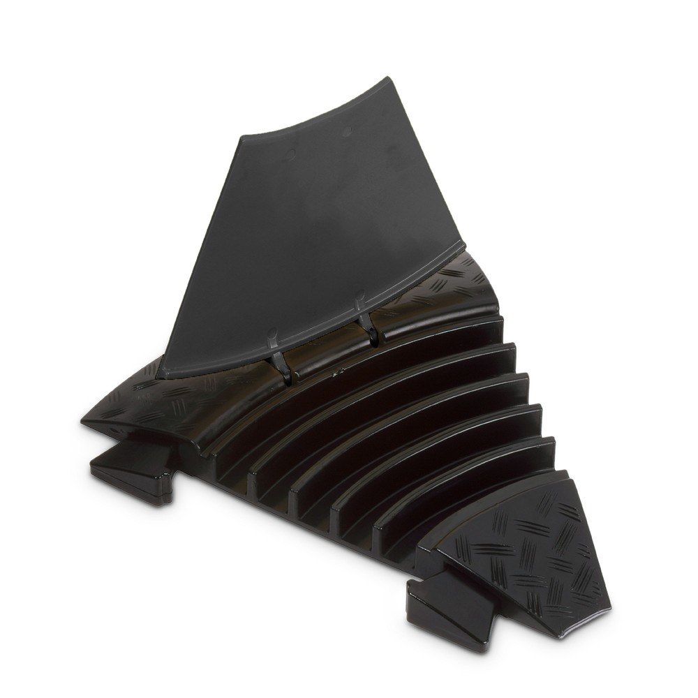 Produktabbildung Nr. 3: Passage de câbles Defender® MIDI by Adam Hall, incurvation de 45°, avec connecteurs, 5 canaux, noir