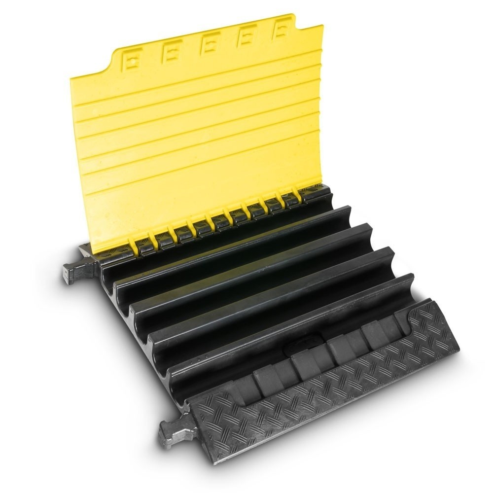 Produktabbildung Nr. 4: Passage de câbles Defender® XXL by Adam Hall, 5 canaux, noir/jaune