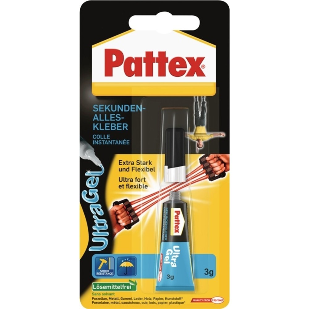 Produktabbildung Nr. 2: PATTEX Sekundenkleber Ultra Gel 3g farblos Tube