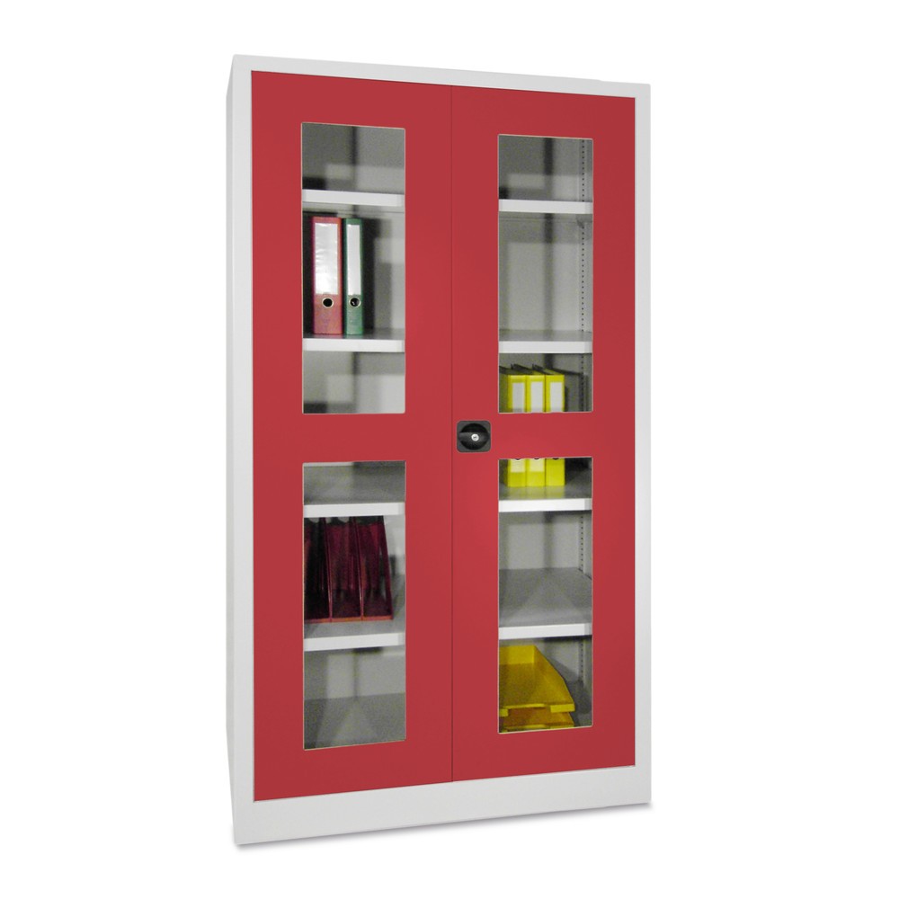 Produktabbildung Nr. 2: PAVOY Flügeltürschrank mit Sichtfenstern, HxBxT 1.950 x 640 x 400 mm, anthrazitgrau, anthrazitgrau