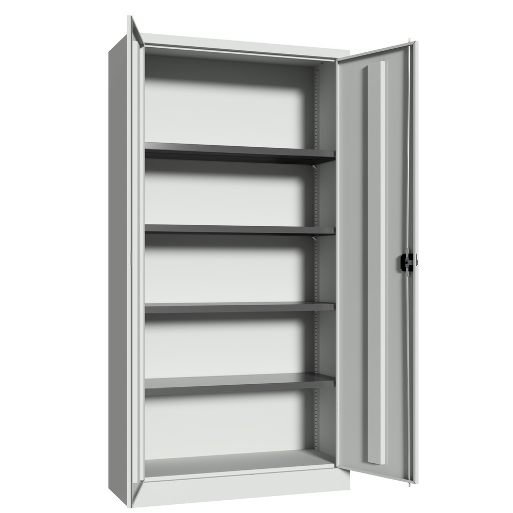 Produktabbildung Nr. 4: PAVOY Grossraum-Flügeltürschrank, 4 Fachböden, HxBxT 1.950 x 1.200 x 600 mm, anthrazitgrau, anthrazitgrau