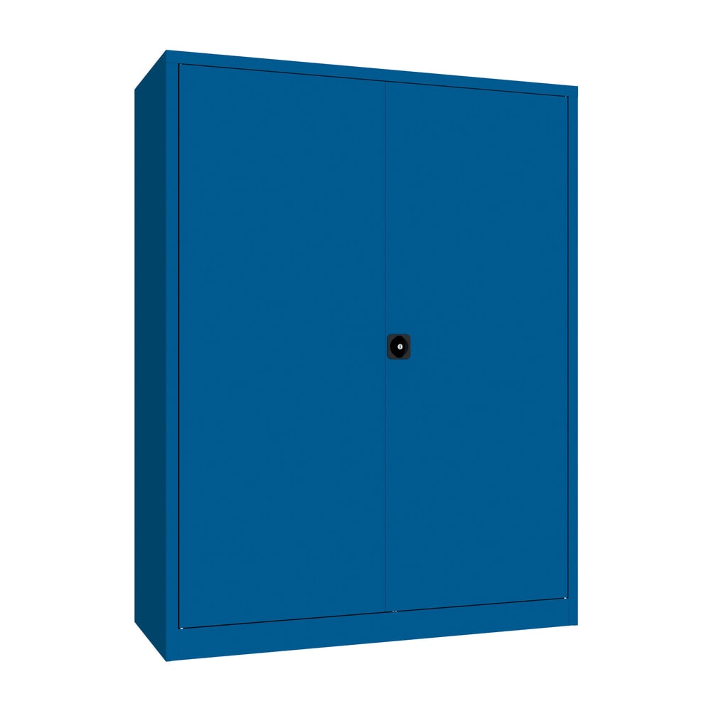 Produktabbildung: PAVOY Grossraum-Flügeltürschrank, 4 Fachböden, HxBxT 1.950 x 1.500 x 600 mm, enzianblau, enzianblau