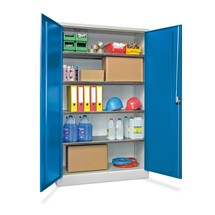 Großraum-Flügeltürschrank PAVOY, 4 Fachböden, HxBxT 1.950 x 1.200 x 400 mm