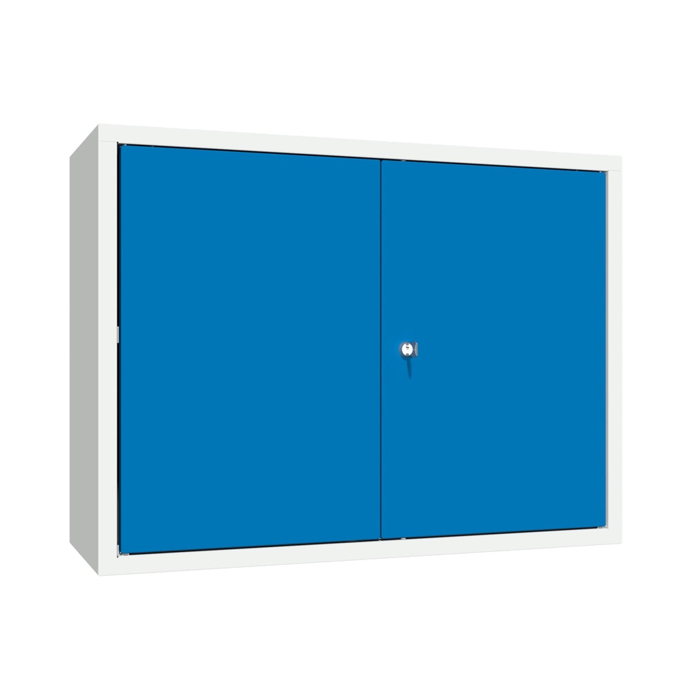 Produktabbildung Nr. 1: PAVOY Hängeschrank, HxBxT 600 x 800 x 300 mm, enzianblau, lichtgrau