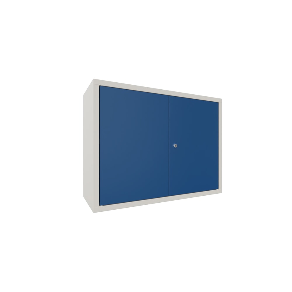 Produktabbildung Nr. 1: PAVOY Hängeschrank, HxBxT 600 x 800 x 300 mm, enzianblau, reinweiss
