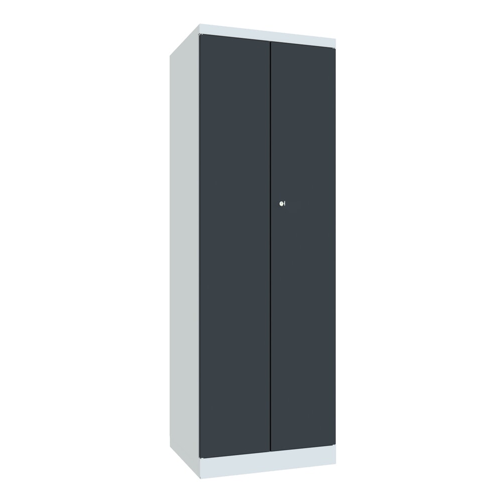 Produktabbildung Nr. 1: PAVOY Putzmittelschrank, HxBxT 1.800 x 600 x 500 mm, anthrazitgrau, lichtgrau