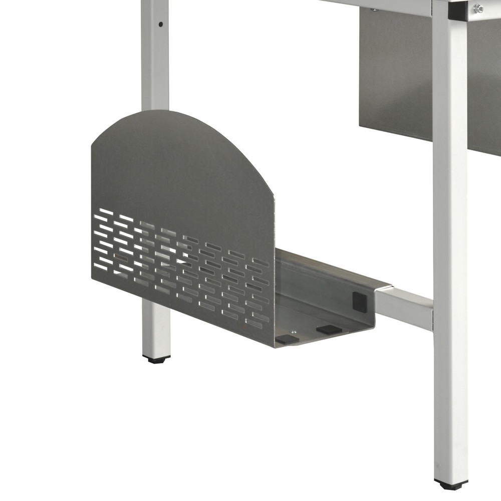 Produktabbildung: PC-Halter für Packtisch, seitliche Montage, verzinkt