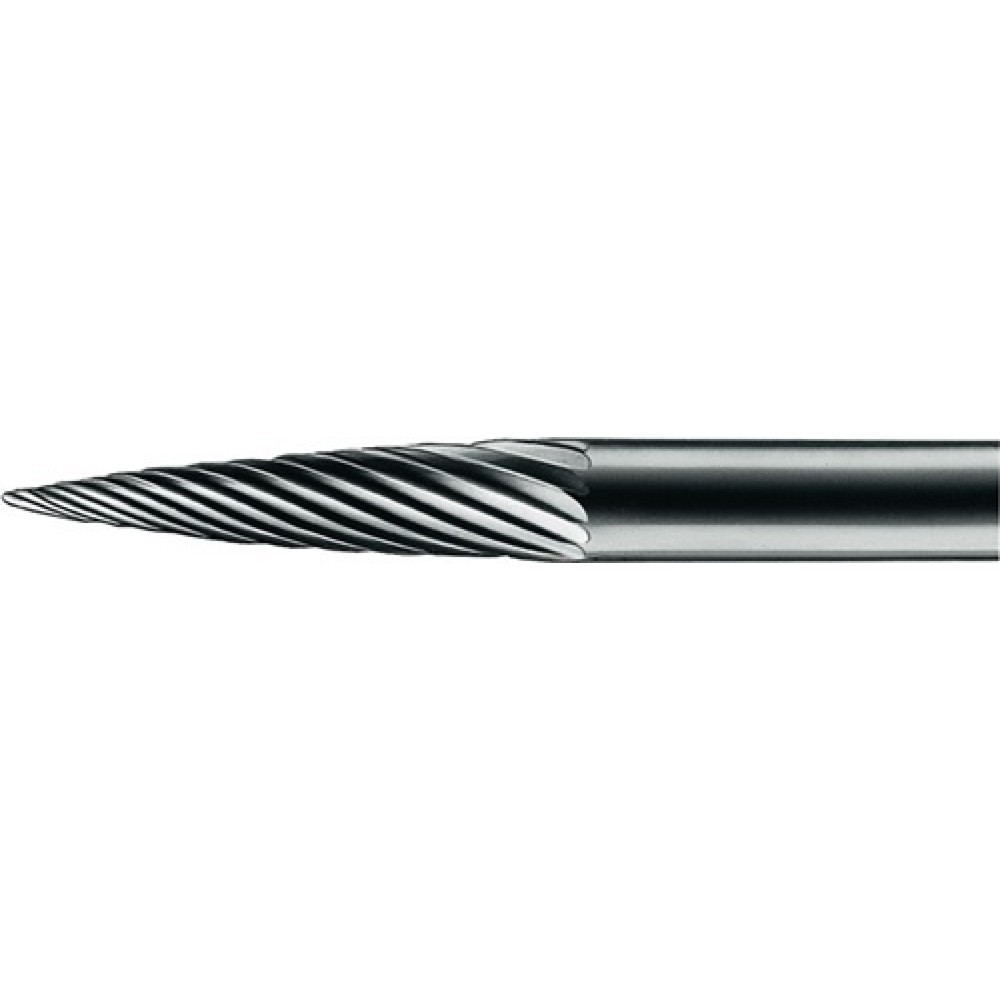 Illustration du produit: Petite fraise sur tige forme SPG D. 3 mm L. tête 13 mm D. de la tige 3 mm carbur