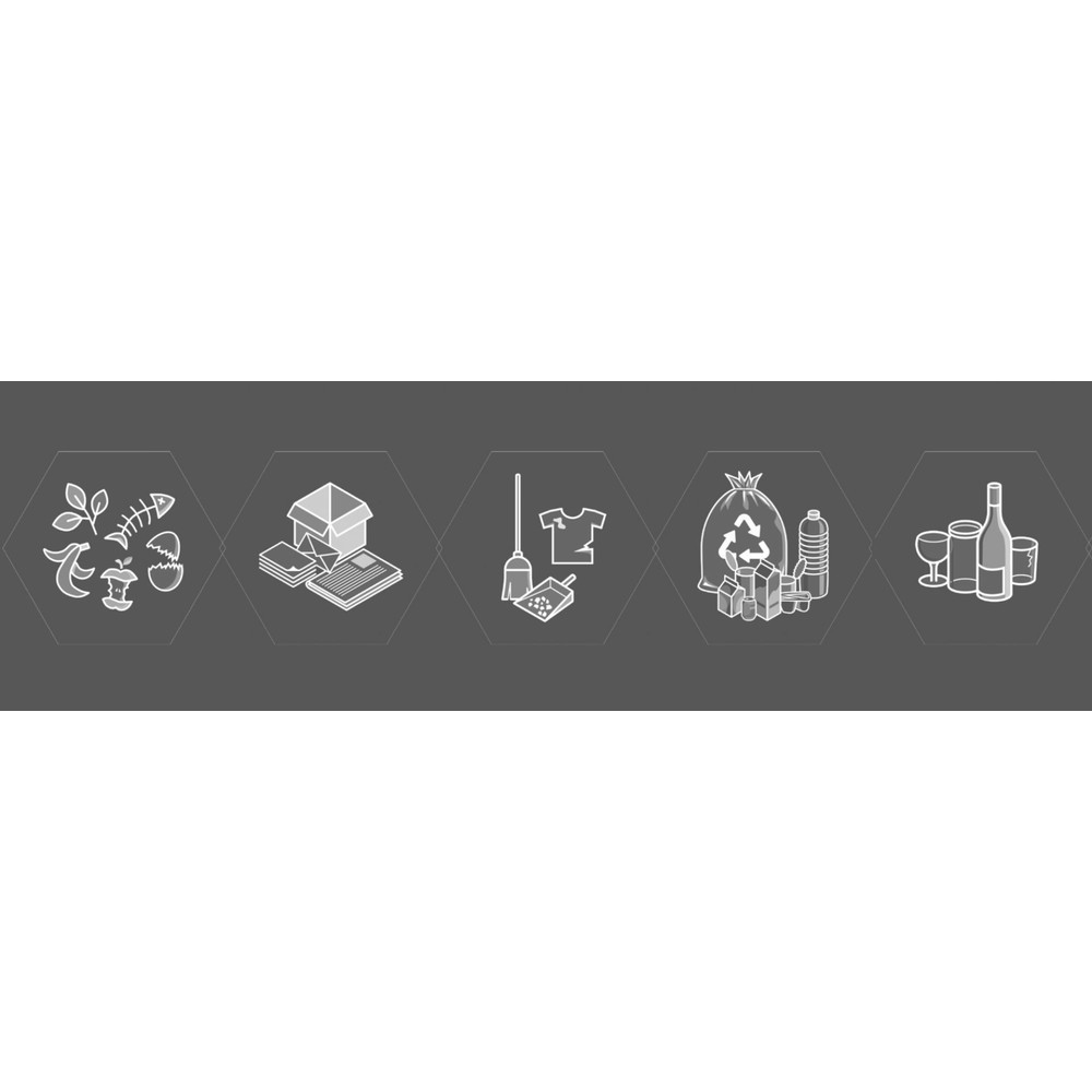 Illustration du produit: Jeu de pictogrammes Sixco stumpf® = 5 motifs, impression argentée