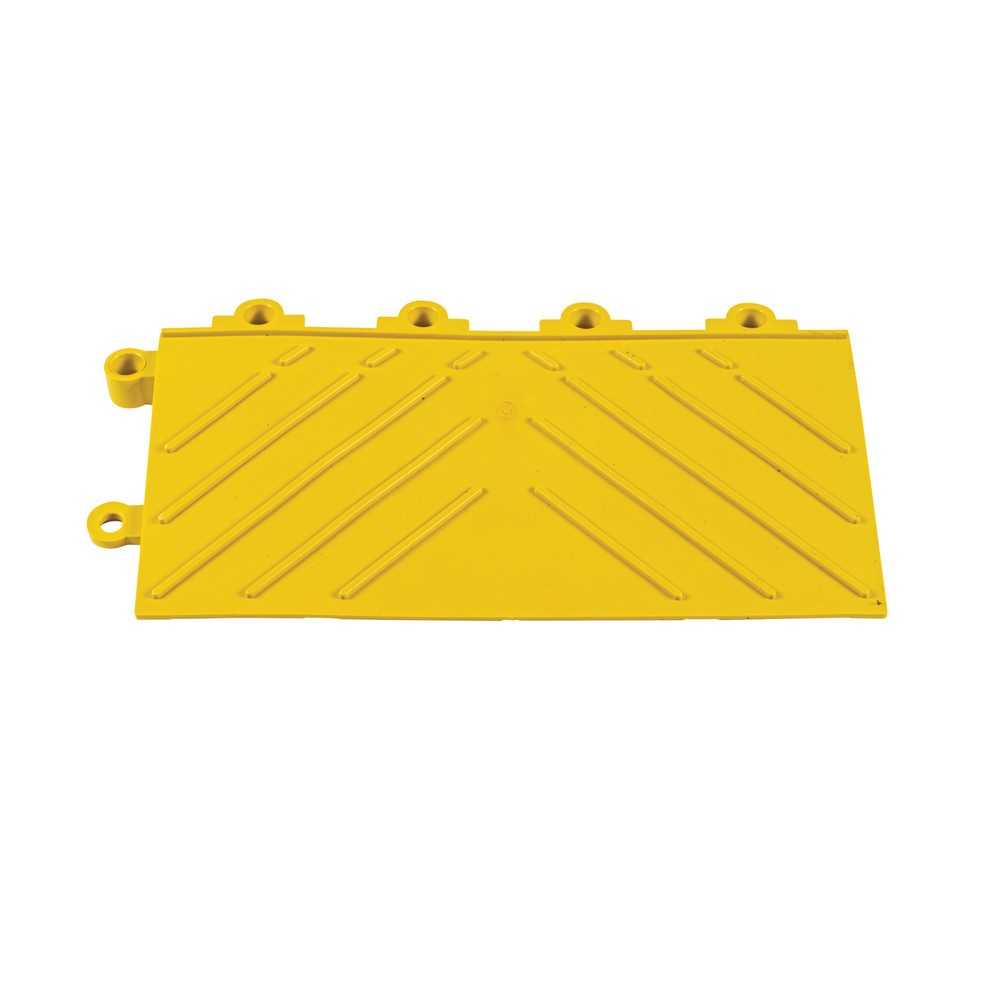 Produktabbildung Nr. 2: Pièce de bordure pour système enfichable de plaque de sol, avec élément d’emboîtement, l x P 152 x 305 mm, jaune