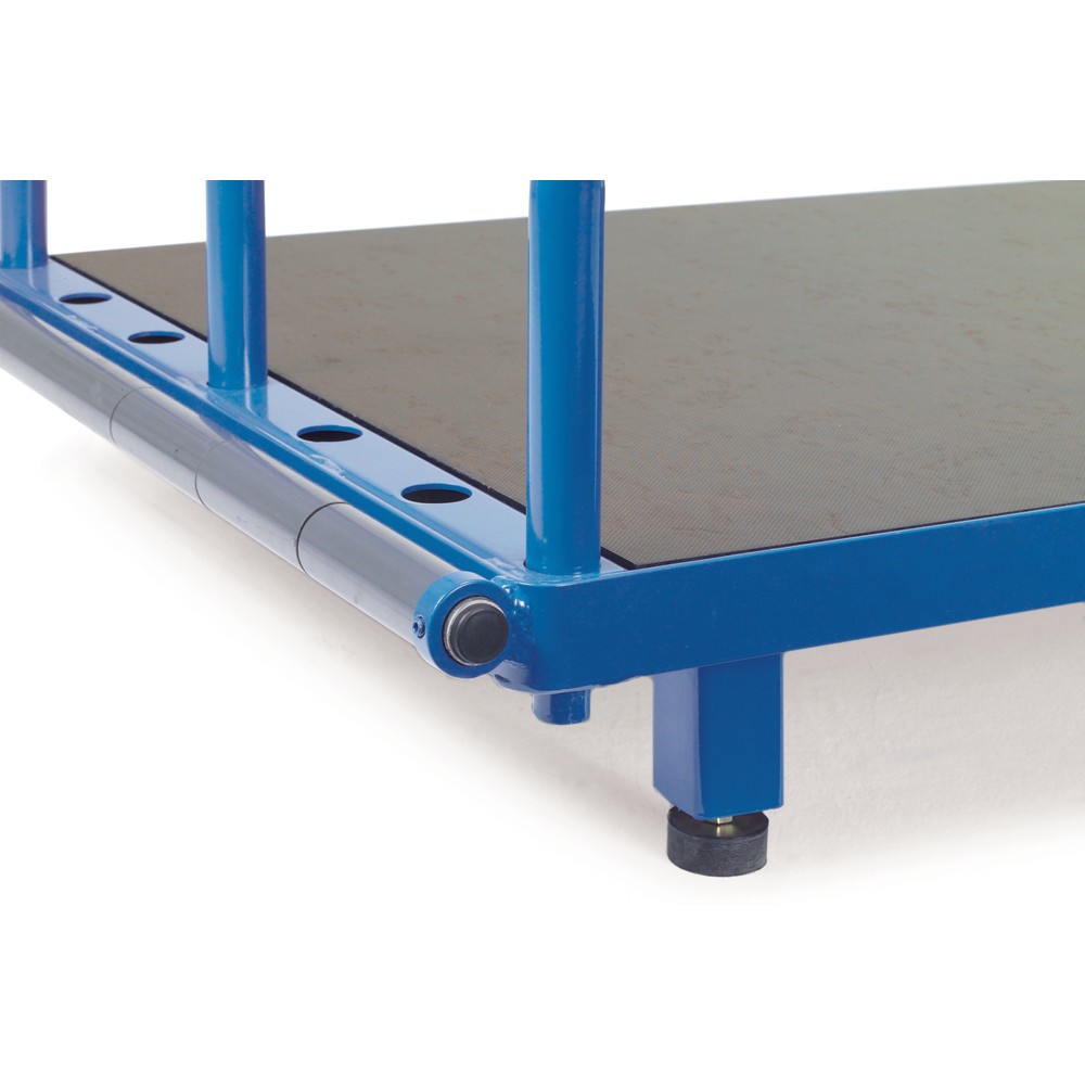 Illustration du produit: Pieds pour rack à panneaux fetra®, hauteur de passage des fourches 100 mm