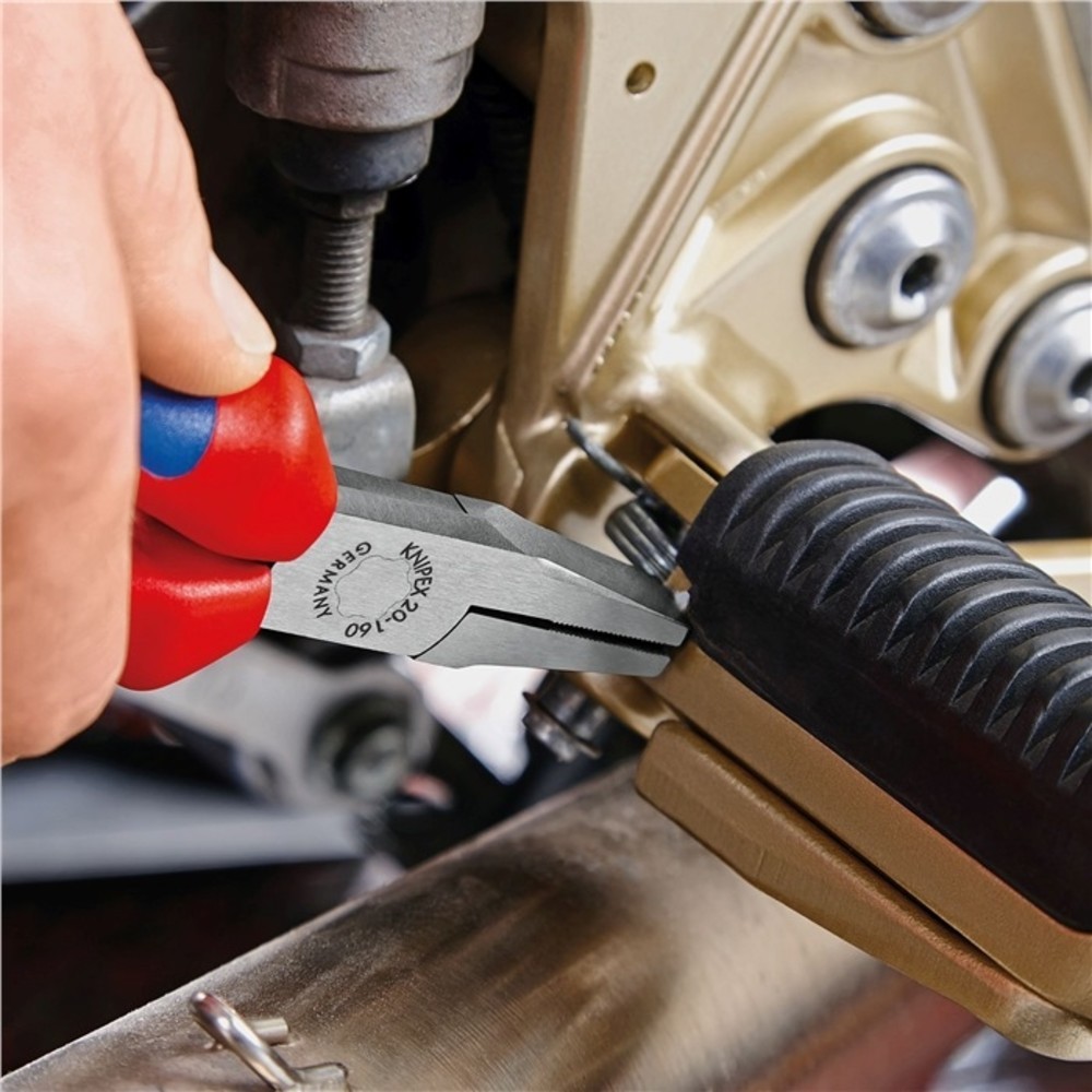 Produktabbildung Nr. 3: Pince à becs plats DIN ISO 5745 longueur totale 160 mm chromé gaines multicompos
