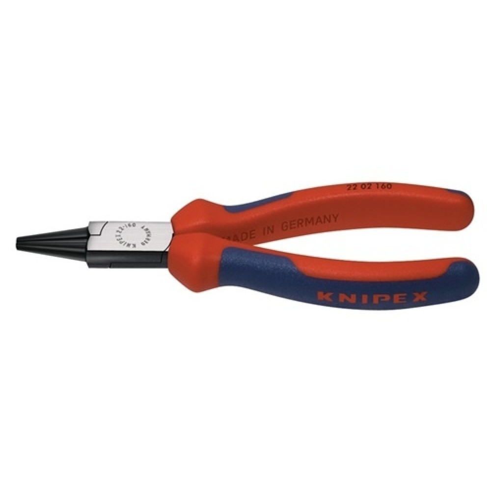 Illustration du produit: Pince à becs ronds longueur 160 mm tête polie gaines multicomposant KNIPEX