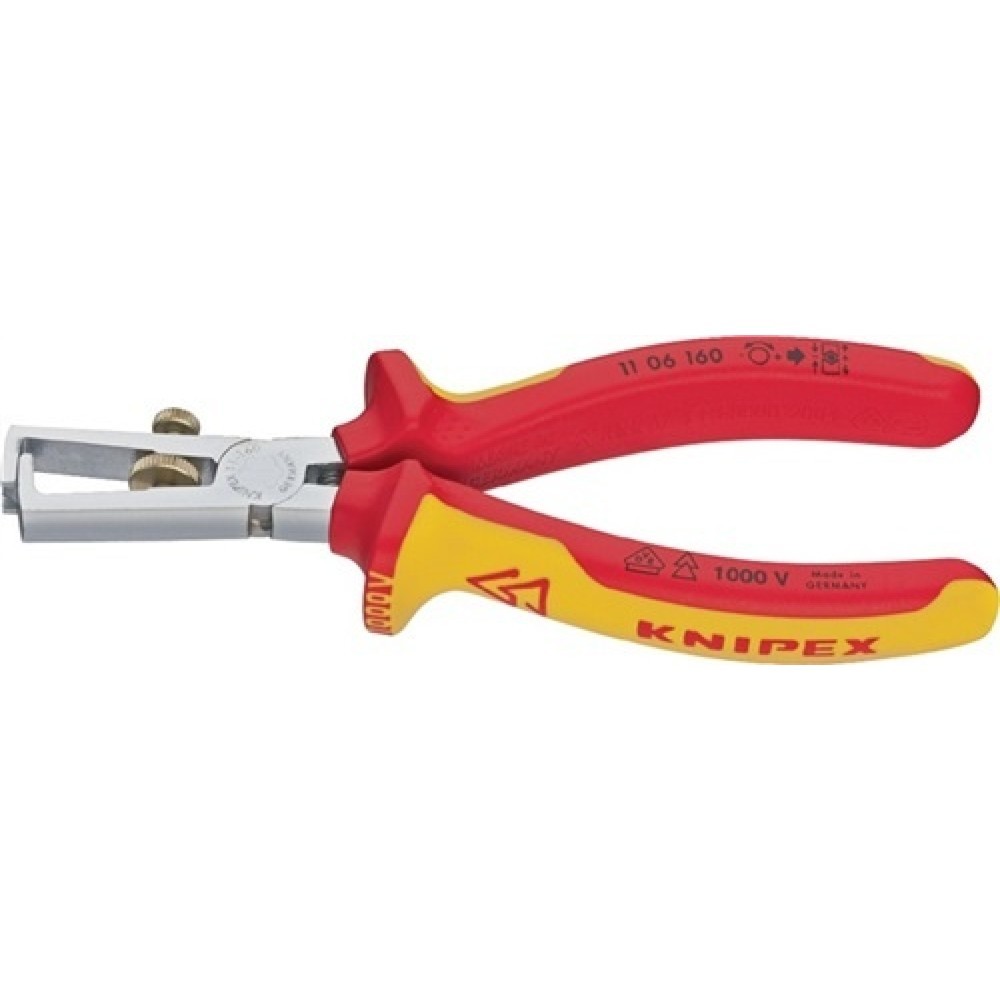 Illustration du produit: Pince à dénuder longueur 160 mm VDE chromé gaines multicomposant avec ressort d’