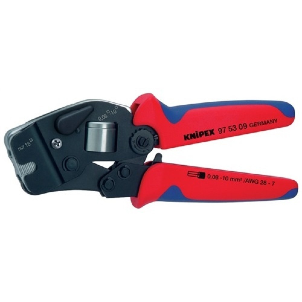 Illustration du produit: Pince à sertir longueur totale 190 mm 0,08-10,0 + 16 (AWG 28-5 ) mm² bruni gaine