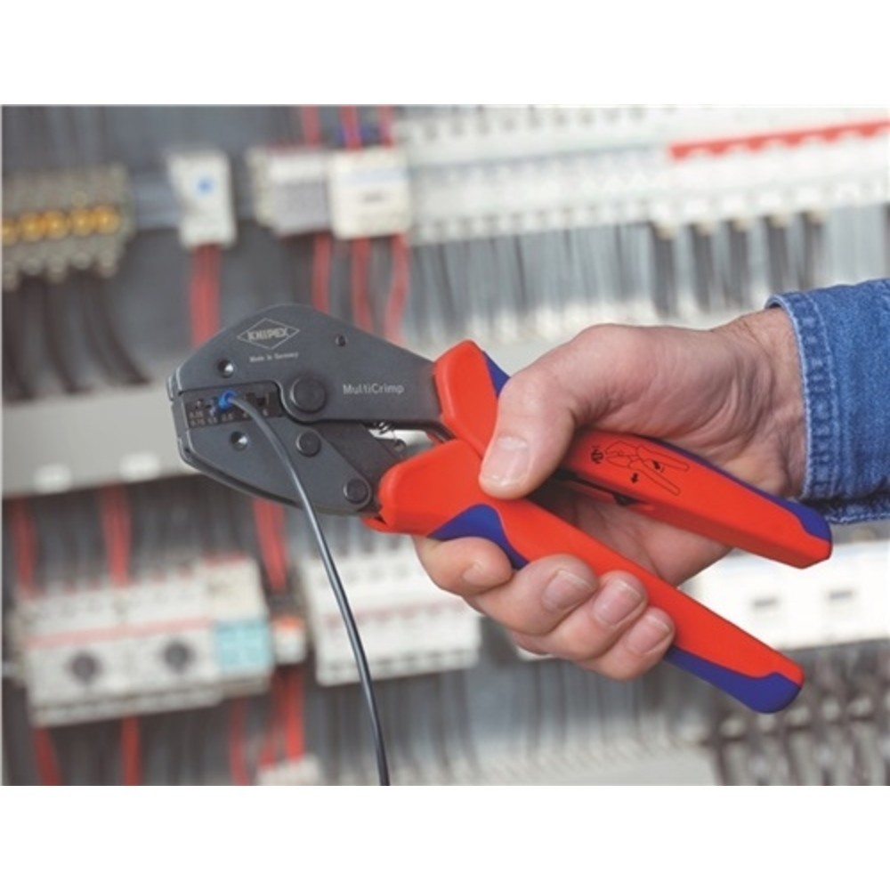 Produktabbildung Nr. 5: Pince à sertir MultiCrimp® longueur 250 mm 3 embouts de rechange KNIPEX