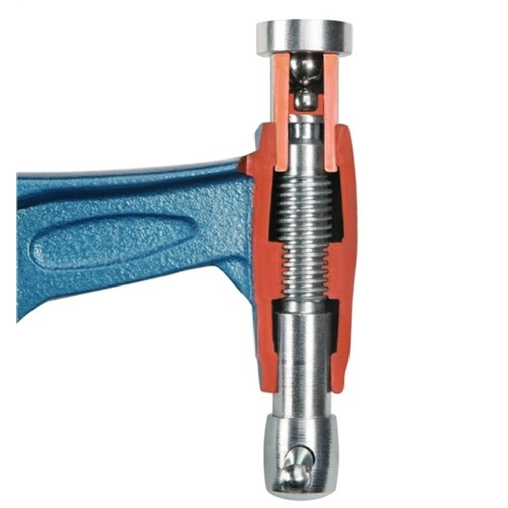 Produktabbildung Nr. 2: Serre-joints à vis 4003-H envergure 400 mm col de cygne 120 mm poignée pliante e