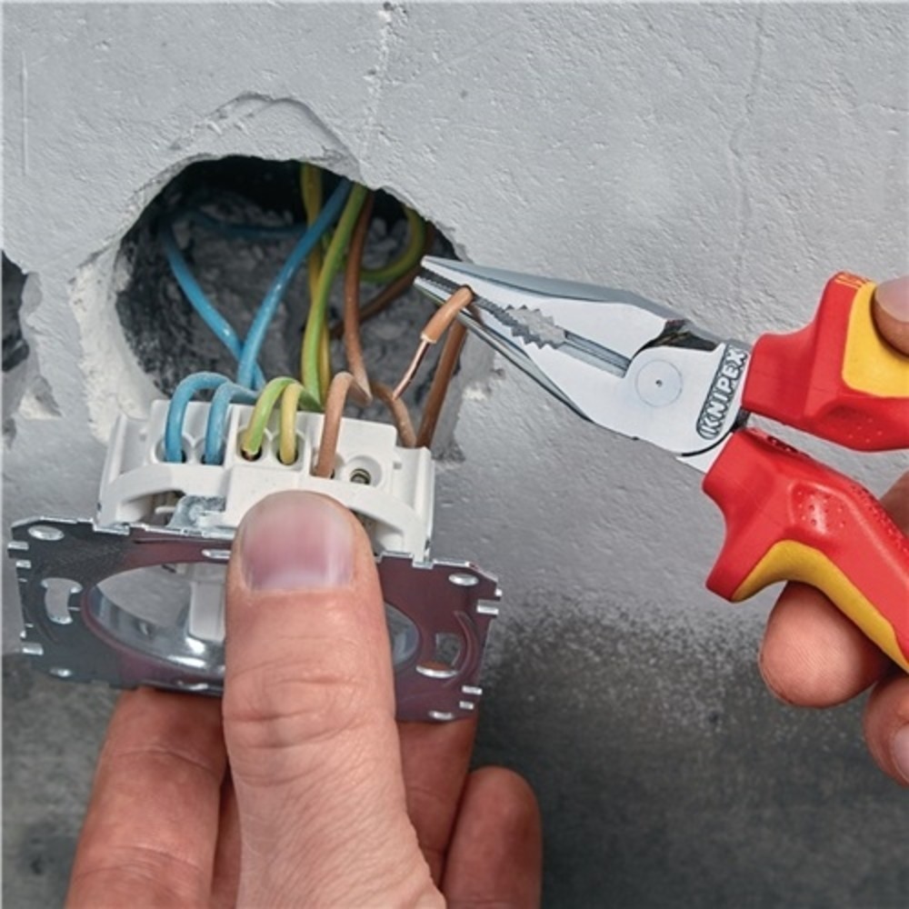 Produktabbildung Nr. 2: Pince universelle pointue longueur 145 mm gaines multicomposant chromé VDE KNIPE