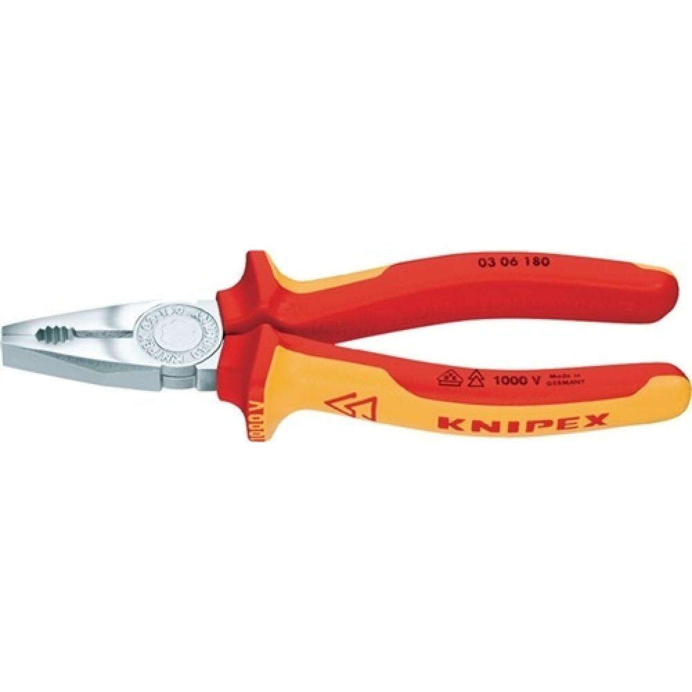 Illustration du produit: Pince universelle longueur 160 mm gaines multicomposant chromé VDE KNIPEX