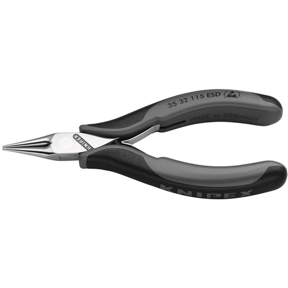 Produktabbildung Nr. 2: Pince à saisir pour l'électronique longueur totale 115 mm ESD largeur à plat mâc