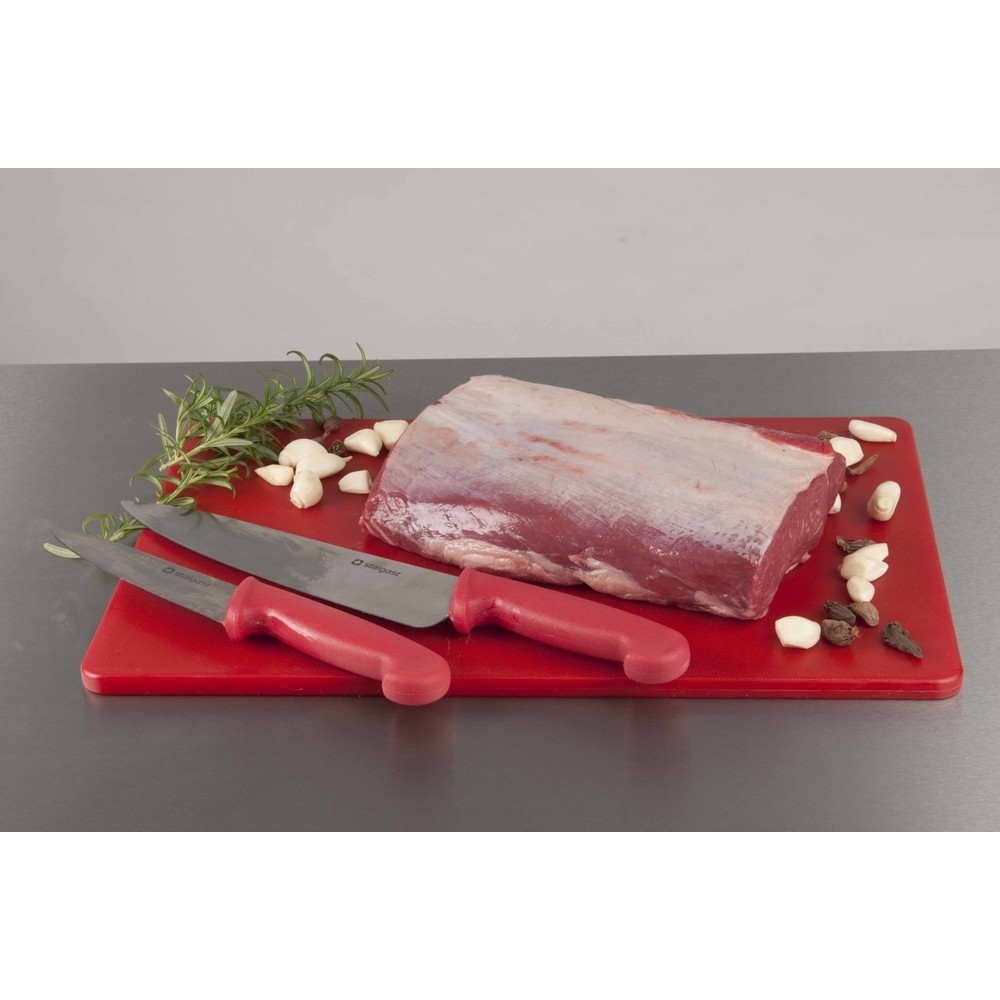 N° de l'image du produit 3 : Planche à découper Stalgast, HACCP, couleur rouge, 450 x 300 x 13 mm (lxPxH)