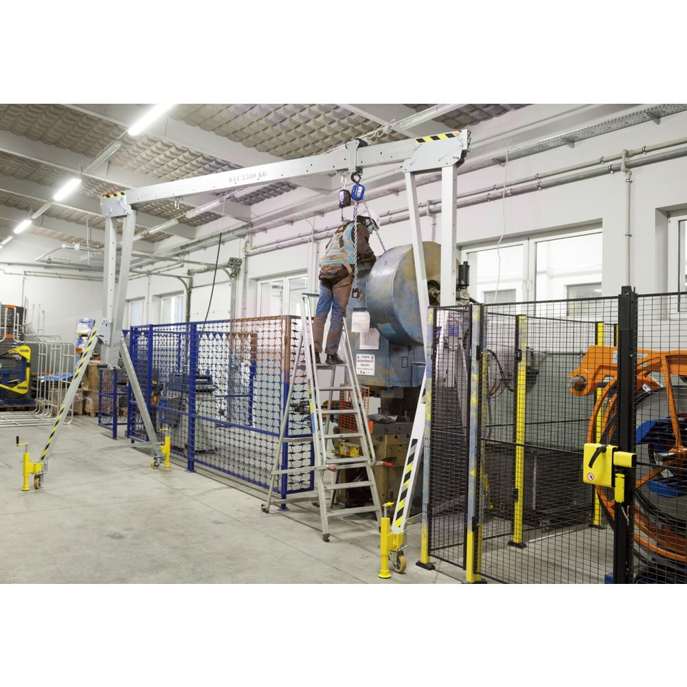 Produktabbildung Nr. 2: PLANETA Alu-Portalkran RAPK, inkl. Hebelzug, verfahrbar, Länge 2.000 mm, TK 3.000 kg, Grösse S