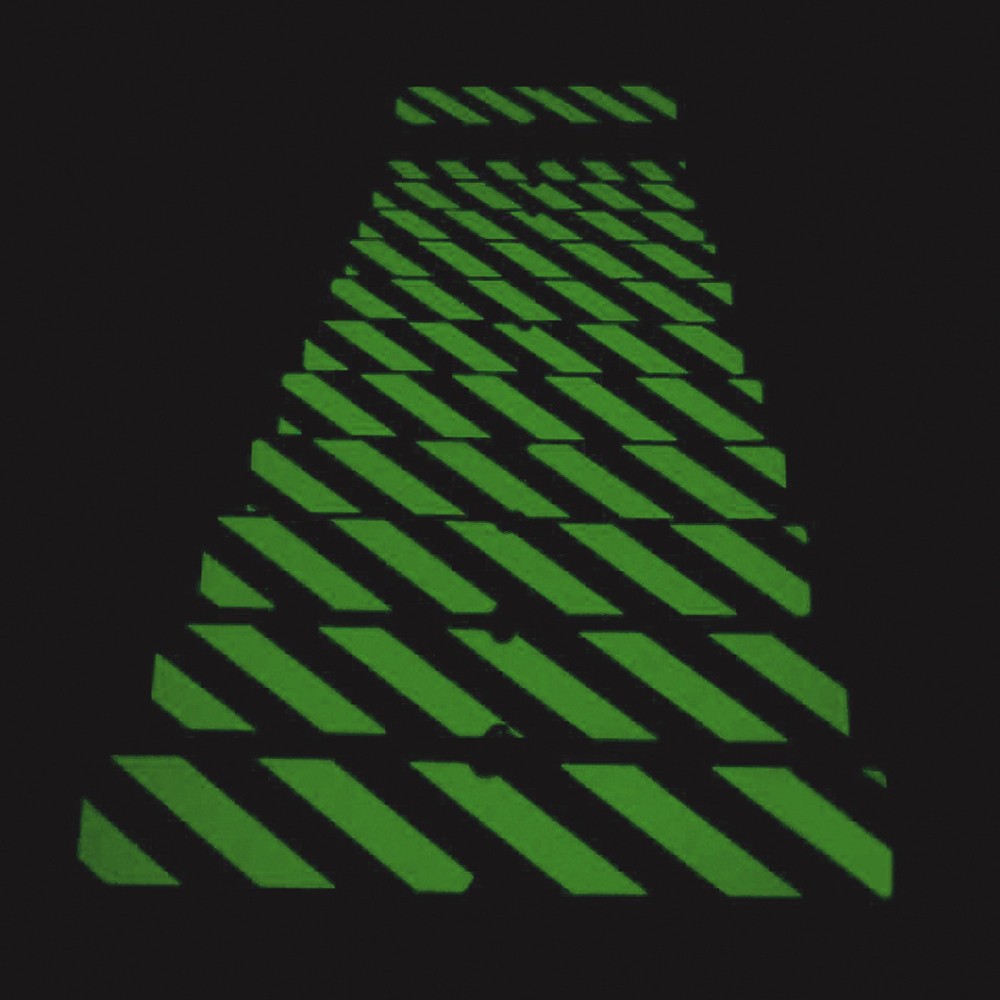 Illustration du produit: Tapis antidérapant, phosphorescent, L x l 635 x 114 mm, noir/jaune