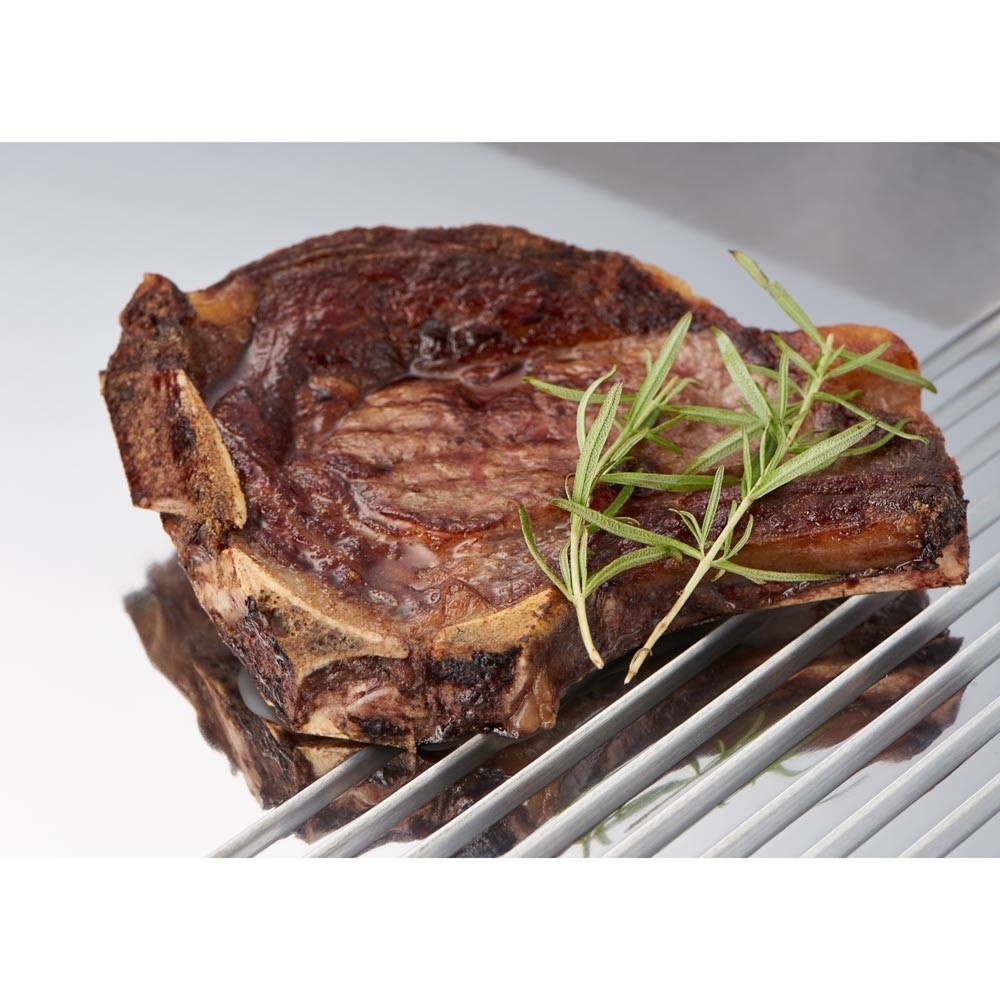 Produktabbildung Nr. 4: Plaque de cuisson CATERINA Stalgast, 720 x 460 x 240 mm, 2/3 lisse et 1/3 rainurée, 3,5 kW 230 V
