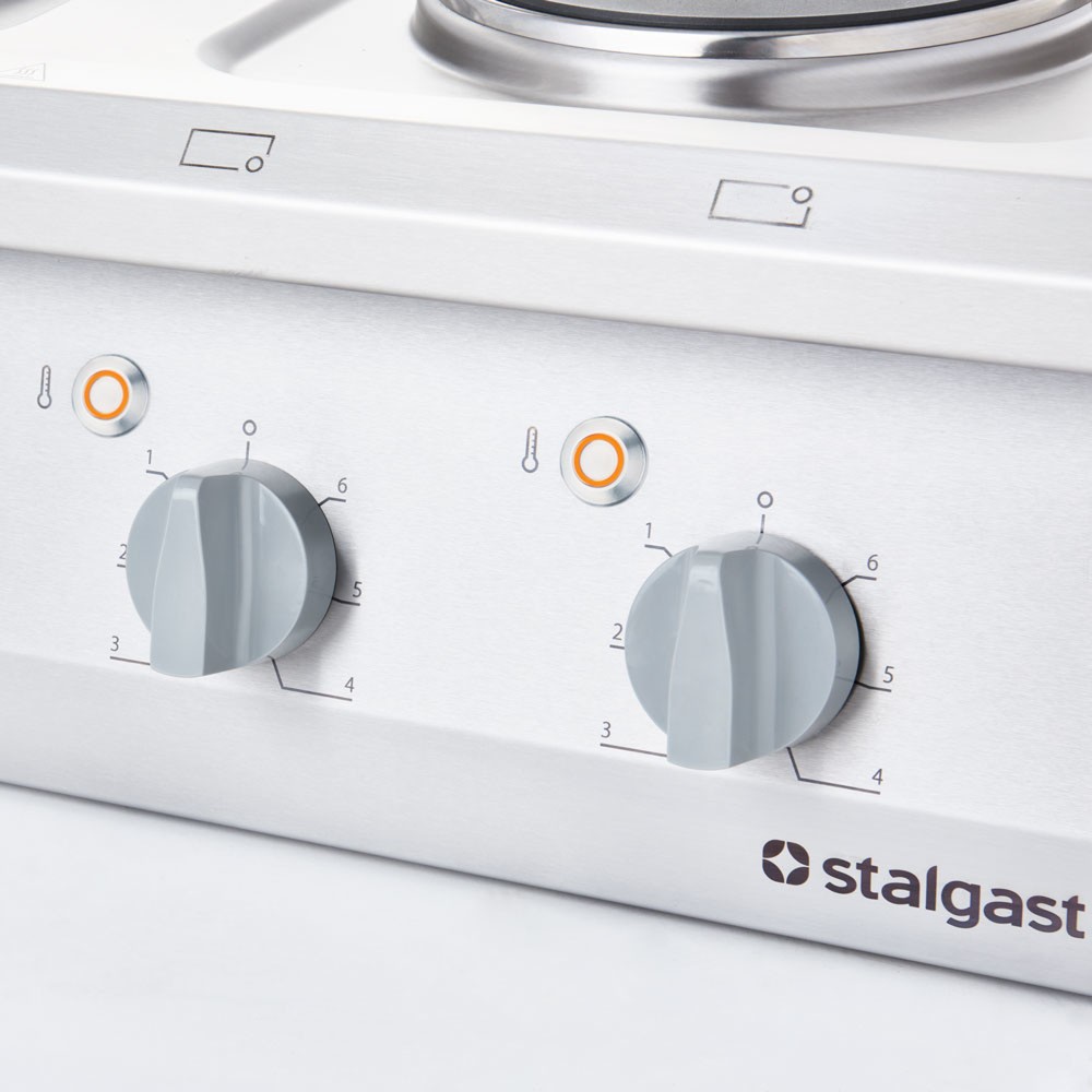 Produktabbildung Nr. 2: Plaque de cuisson électrique Stalgast à poser avec 4 plaques, Série 700 ND