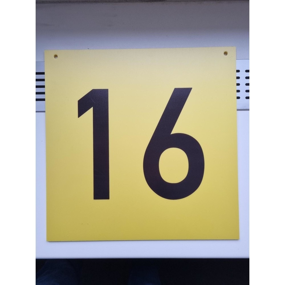 Illustration du produit: Plaques pour allées de rayonnages, 300 x 300 mm, jaunes